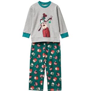 United Colors of Benetton Pig(shirt + broek) 3P050P09K pyjamaset, grijs, M kinderen