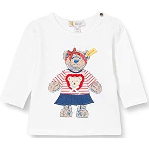 Steiff Babymeisje met schattige teddybeer-applicatie T-shirt met lange mouwen