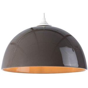 Lussiol 250245 Hanglamp, keramiek, 60 W, taupe, Ø30 x H 16 cm