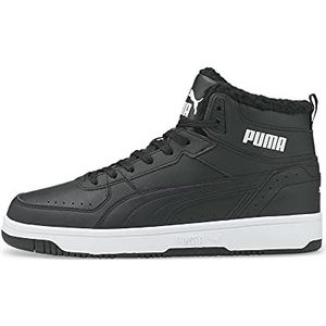 PUMA Unisex Rebound Joy Fur Sneakers, zwart, 38.5 EU