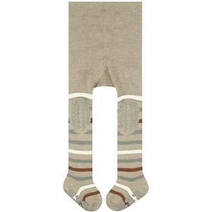 FALKE Uniseks-baby Panty Multi Stripe B Ti katoen Noppen op de zool 1 paar, Beige Sand Melange 4651, 74-80