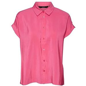 VERO MODA Vmgrace SS WVN Ga Shirt voor dames, roze yarrow, S