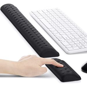 Gimars Polssteun Toetsenbord, Ergonomische Gel Polssteun Met Convex Massagepunt Voor Toetsenbord En Muis, Zacht Kussen Wrist Rest Keyboard Met PU-Antislip Basis, Kantoor Laptop