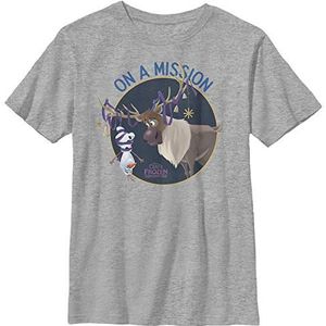 Frozen Boys Olaf Sven Mission T-shirt, Athletic Heather, S