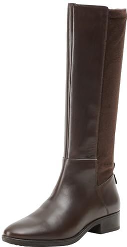 Geox Dames D Felicity Knee High Boot, koffie, 41 EU