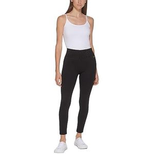 Calvin Klein Everyday Ponte Fitted Pants, voor dames, zwart, groot, zwart, L