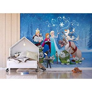 AG Design Disney Frozen 4-delig fotobehang voor kinderkamer, papier, meerkleurig, 0,1 x 360 x 255 cm