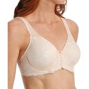 Maidenform Bellissimo Supporto Pizzo Minimizer Bas voor dames, Champaign Glanzend/Ivoor, 90C