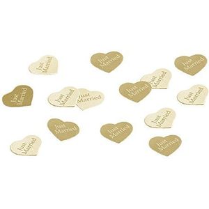 Neviti Wedding Confetti - Weefselpapier/Biologisch afbreekbaar - Ivoor/Goud - 20 Individuele Dozen