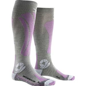 X-Bionic dames apani sokken, B343 zwart/grijs/magnolia, 38 EU