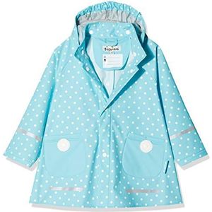 Playshoes Meisjesregenjas met stippen, turquoise, 86 cm