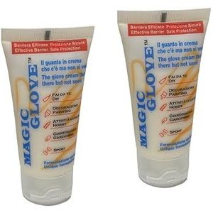 Kippen 7005A Magic Glove Cream handschoen, verpakking met 2 verpakkingen van 50 ml.