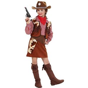 Cowgirl-kostuum voor kinderen, medium 8-10 jaar (140 cm) voor wilde westen