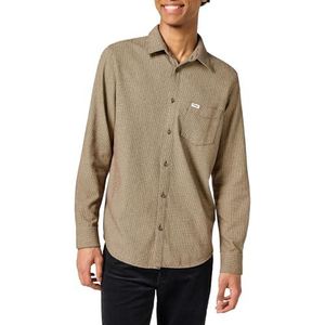 Wrangler 1 x flanellen overhemd voor heren, Gingerbread, XL