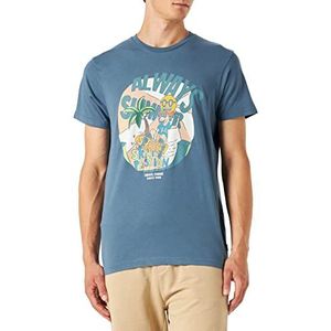 Springfield Always Summer T-shirt, lichtblauw, M voor heren