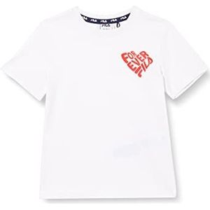 FILA Baton Rouge T-shirt voor meisjes, wit (bright white), 110/116 cm