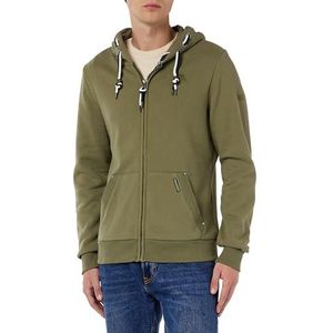 boundry Heren sweatjack 36613731-BO02, olijf, L, olijf, L