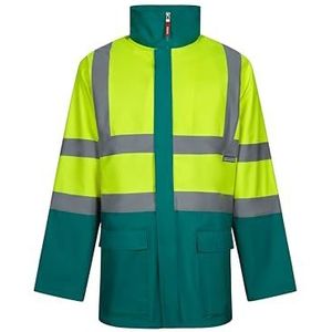 VELILLA 306003; 4-in-1 parka, grijs en neongeel, maat 2XL