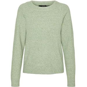 VERO MODA VMDOFFY gebreide trui voor dames, Forest Shade/Detail: melange, L