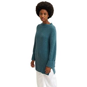 TOM TAILOR Dames 1034069 trui, 30669 Pastel Teal Melange, XS