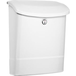 ARCHITECTURAL MAILBOXES 2576W-10 Parkside vergrendelbare muurbeugel Brievenbus wit, M