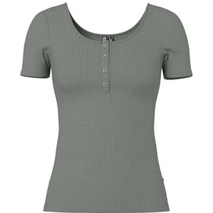 PIECES Pckitte Ss Top JRS Noos Bc, Castor Gray, L