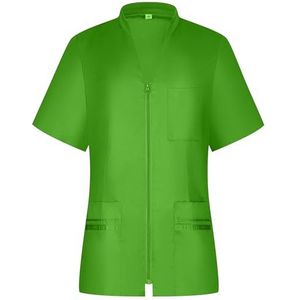 MISEMIYA Dameshemd - Gezondheidsuniform - Gastronomieuniform 712, Apple Groen, M