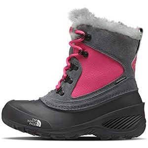 THE NORTH FACE Shellista Extreme sneeuwlaarzen voor kinderen, uniseks, Zinc Grey Cabaret Pink, 35 EU