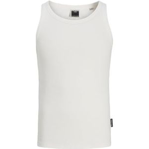 JACK & JONES Jcostratus Break Rib tanktop voor heren, cloud dancer, M