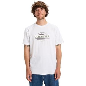 Quiksilver - Type Line - T-shirt - Wit - Korte Mouwen