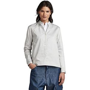 G-STAR RAW Dames Zip Long Sleeve Shirt, Grijs (cool grey D197-1295), M, Grijs (Cool Grey D197-1295), M