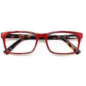 El Charro Tennessee Leesbril, rood-schildpad, uniseks, rode schildpad, Eén maat