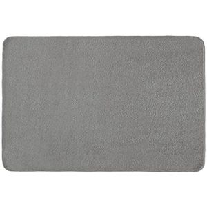 Kleine Wolke Badmat Cecil, kleur: zilvergrijs, materiaal: 100% polyester, afmetingen: 60x 90 cm