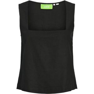 Jack & Jones JXBREEZE Summer SL TOP WVN, zwart, XS