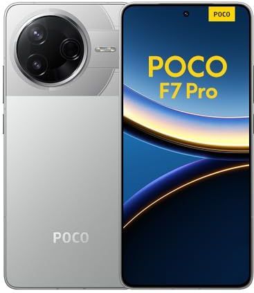 POCO - F7 Pro - Smartphone - Zilver - 12 GB RAM - 256 GB Opslag - 6000 mAh Batterij - 90 W HyperCharge