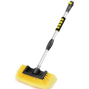 Anyyion Autowasborstel, 139 cm auto-reinigingsborstel met 1,9 cm massief messing, eenvoudige opslag, irrigatieslang zonder knopen