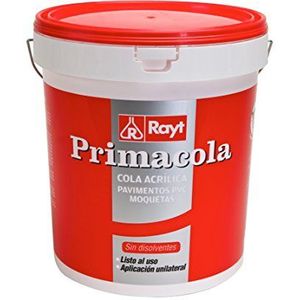 Rayt 524-28 Primacola Plus C-10 Eenzijdige acryllijm voor lichte coating: tapijten, pvc, rubber of rubberen vloeren tot 4 mm dikte, eenvoudig aan te brengen met spatel 10 kg
