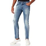 Jack & Jones - Glenn Rock - Spijkerbroek - Blauw - Katoen - Slim Fit