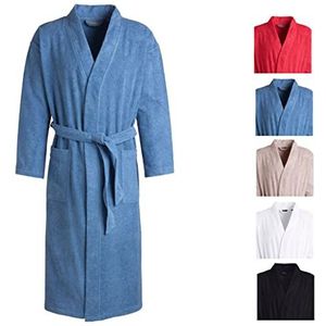 Egeria Topas Uniseks badjas in kimonoform, voor dames en heren, maat XL, kleur regatta