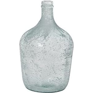 DRW Gerecycleerde glazen karaf, 4 l, wit, 18 x 30 cm