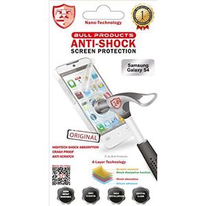Bull anti-shock beschermfolie incl. reinigingsdoekje en gebruiksaanwijzing voor Samsung Galaxy S4