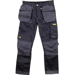 DEWALT Men's Harrison Work Utility Pants, Regular fit, Black/Grey, 32W / 33L