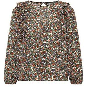 Colina Dames blouseshirt 37323508-CO02, rood olijfgroen meerkleurig, L, rood, olijfgroen, meerkleurig, L