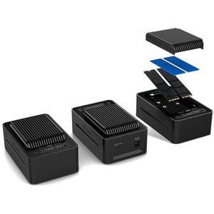 Fantec - NVMe-X2U32-20G - Harddisk Behuizing - Zwart - Aluminium - 2x 20Gbit/s