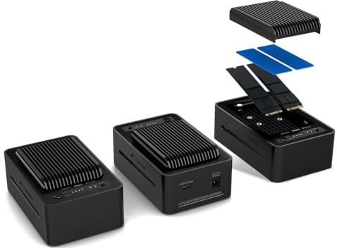 Fantec - NVMe-X2U32-20G - Harddisk Behuizing - Zwart - Aluminium - 2x 20Gbit/s