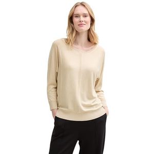TOM TAILOR - Trui - Sand - Effen - Driekwart Mouw