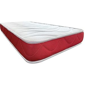 Duérmete Online Red matras voor kinderbed, viscoelastisch, 70 x 140 cm, mijtdicht, antibacterieel en hypoallergeen, 70 x 140 cm