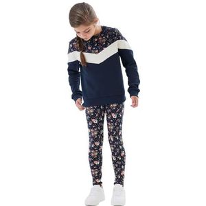 NKFVIVIAN AOP Legging NOOS, Dark Sapphire/Aop: bloemen, 116 cm