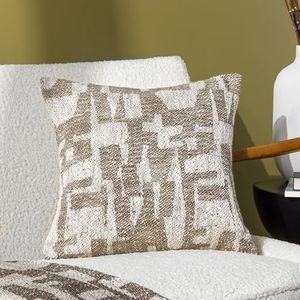 Hoem Ola Jacquard Katoen Veer Rijk Gevuld Kussen