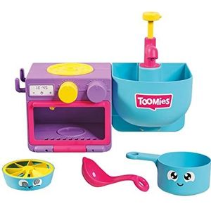 Toomies E73264 Bubble & Bake Bathtime, Baby, Bad Peuters, Keuken Thema Bubble Making Toy, 2 in 1 Set, Kids Water Play Geschikt voor 18M & 2 3 & 4 Jaar Oude Jongens & Meisjes, Veelkleurig